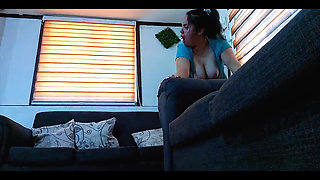 I Caught My Stepmom Cleaning the Couch and Fucked Her Hard. I Love Her Ass and Tits.