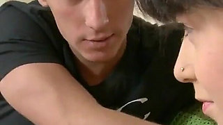 Alena Pasechnik a naughty Russian born brunette cheating slut gets pussy pleasured and gives blowjob