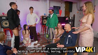 Luna Lynx Pranks Groom Andrew Marshall on His Big-Tits Boob Tease During Steamy Bride-Groom Cer