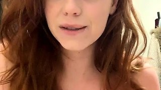 Emo teen Becka solo webcam masturbation