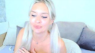 Sweet Blonde Gets Wild in Her Bedroom