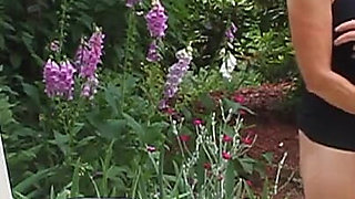 Sexy GILF Candi Annie Fucks Outdoor