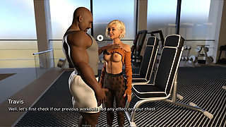 My Hotwife - Gameplay - Roleplay - Gym - Deepthroat and Bukkake