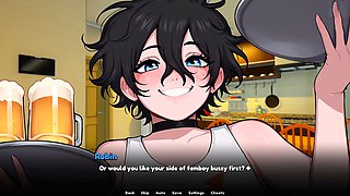 Visual novel, femboy creampie, cute femboy