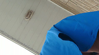 Leave My Cell Phone Recording My Stepmom While Cleaning the Sidewalk