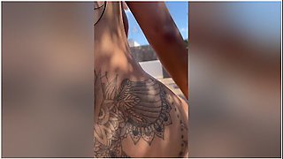 We Was So Horny After Having A Foursome With Other Couple So We Decided To Have Fun On The Terrace With Yasmina Khan And Brady Bud