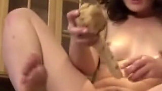 Cucumber, Vacuum and Raw Fucking - Horny Slut Takes Everything!