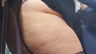 Flirty and Big-ass Stepmom, Only Fans in Slow Motion, in the Kitchen