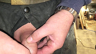 Squirting sperm through a glass tube