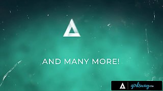 Naughty Blonde Gets Dildos Dped