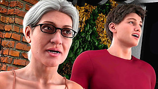 Old Lady Loves Shaking Huge Apples