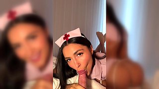 Sexy Nurse Fucked - Blowjob