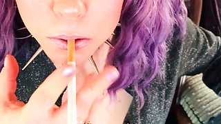 All Dangles From You Smoking Queen, Tina Snua! Close Up With Lots Of Smoke!