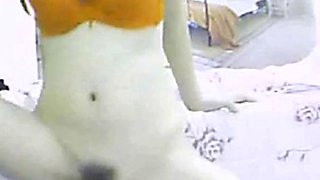 Tiny Asian Amateur with Pink Nipples on Webcam