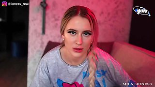 Step sis teases with bitchy charm in passionate Russian ecstasy
