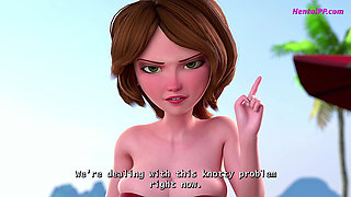 Cass -The Beach Sex ( Parody Porn )