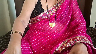 Gulabi Saree MILF Shilpa Selflove