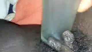 She Uses Bottle to Masturbate,she Squirts and Had Orgasm