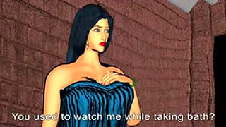 Hot Sexy Widow Bhabhi Woman Enjoyed Sex in bathroom with devar