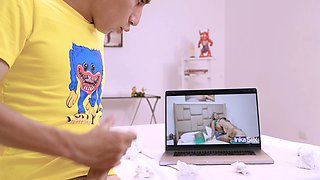 My Dark-Skinned Stepmom Catches Me Masturbating
