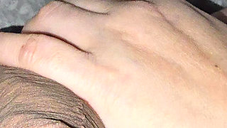 Step Mom Helping Step Son best Friend handjob his dick with kow erection