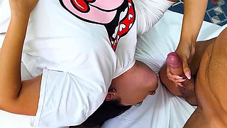 Big Tits Latina Craving Big Cock In Her Mouth Gets Rewarded