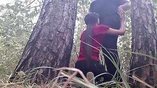 Lesbian Illusion Girls: Hidden in the Forest, Warming Each Other Up in the Rain - Cunnilingus and Orgasm