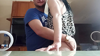 Don't like my slut leaving the kitchen ,fucking before proposing
