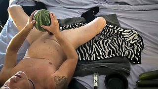 Kat-Licious Garden Goddess Fucks Big Daddy with Fruits and Veggies in Kinky Homemade 4K