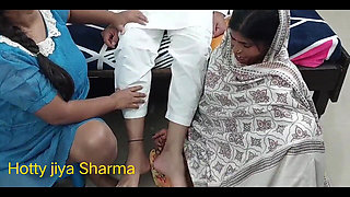 Step Mom Teaches Step Son How to Use Step Sister's Pussy