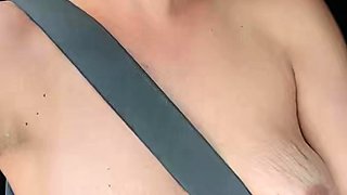 Sexy amateur mature blonde gives a great handjob at cum