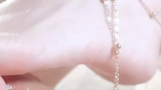 Asian Angel Pink Beautiful Legs Footjob