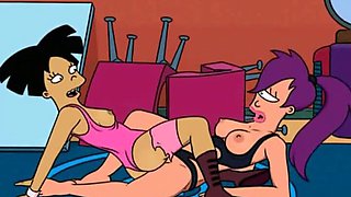 Famous cartoon lesbian MILFs