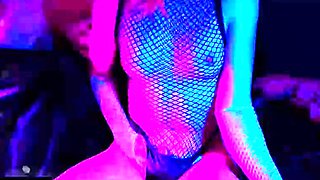 Solo jerking till cumming on mirror