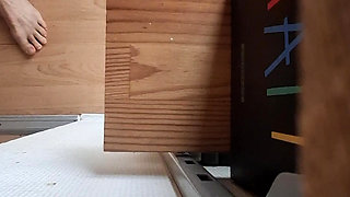 I suck his big cock on 4 legs and he fucks me for a long time doggy style off camera