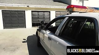 Eliza Ibarra Sucks Nine Big Black Cocks in Cop Uniform - Blowjob & Deepthroat