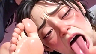 BBW Humiliation Foot Slave - Ugly Fat Girl Licking Pretty Feet