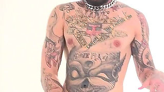 Bts Full Chest Tattooed Tatted Tommy's Burying His Cock in Sandy Love!