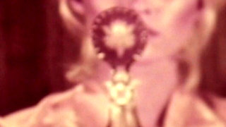 Blonde Retro Goddess Enjoys Vintage Anal Toy Session in Sepia