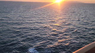 Naked on the cruise balcony