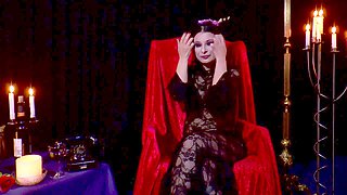 German BDSM scene with Kourtney Scarlett gives Bodo a hardcore blowjob and intense sex