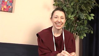 Dakota Charms’ Brunette Teen Passion with Small Curves