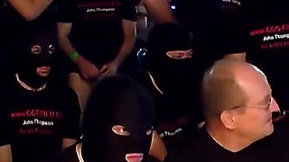 Nasty Ebony Slut in Live Ggg Gangbang - Cum on Face