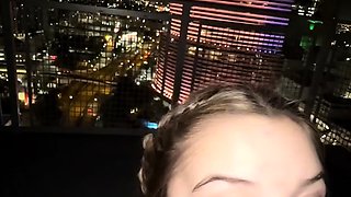 Izzy Swallows BG Balcony Fuck