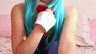 Bunnygirl Bulma Cosplay JOI. Anal Orgasm