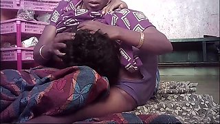 Indian Village House Wife Hot Show And Eat Milk Housband