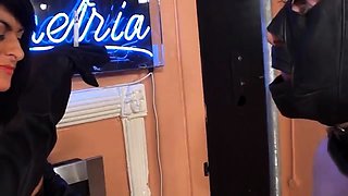 Human Ashtray in Chastity