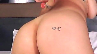 Latina Busty Masturbates with Oil Until She Cums with Squirt