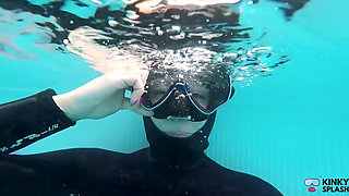 Underwater Dive Mask Fetish: Flooding My Mask Holding Your Gaze
