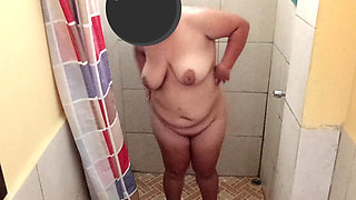 Taking a Shower in a Public Restroom.